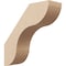 Ekena Millwork 3-inch W x 10-inch D x 10-inch H Carmel Rough Cedar Woodgrain TimberThane Knee Brace, Primed BRCUR03X10X10CARRCPR - alternate 1